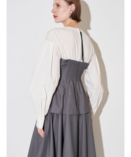 ELENDEEK（エレンディーク）の「ベアレイヤードワンピース（ワンピース・レディース・グレー/その他1・01/02）」の18枚目の写真