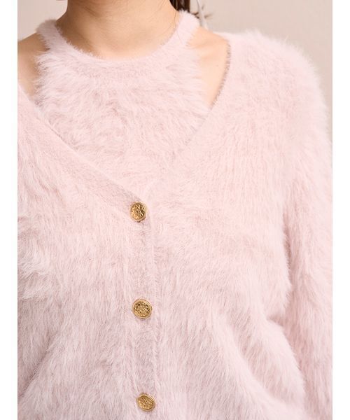 SNIDEL(スナイデル)の「シャギーアンサンブル(ニット/セーター・レディース・ライトピンク/オフホワイト/イエロー・F)」の21枚目の写真