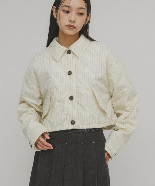 キルティングシャツブルゾン（ダウンジャケット/コート）｜KBF