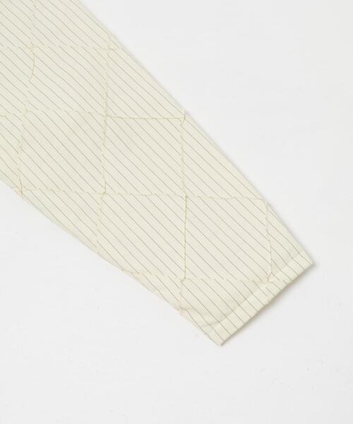 KBF（ケイビーエフ）の「キルティングシャツブルゾン（ダウンジャケット/コート・レディース・アイボリー/ネイビー・ONE）」の11枚目の写真