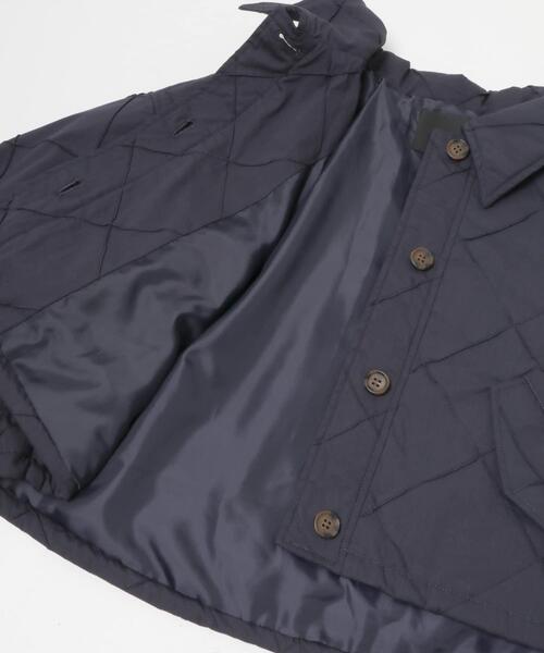 KBF（ケイビーエフ）の「キルティングシャツブルゾン（ダウンジャケット/コート・レディース・アイボリー/ネイビー・ONE）」の21枚目の写真