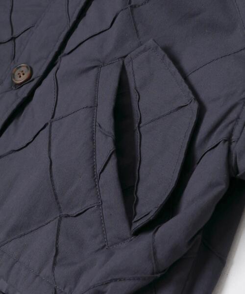 KBF（ケイビーエフ）の「キルティングシャツブルゾン（ダウンジャケット/コート・レディース・アイボリー/ネイビー・ONE）」の22枚目の写真