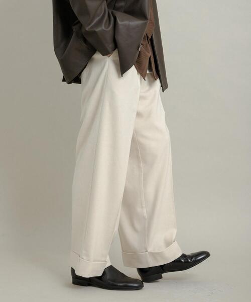 セール】ネップワイドダブルスラックス（スラックス）｜SENSE OF PLACE