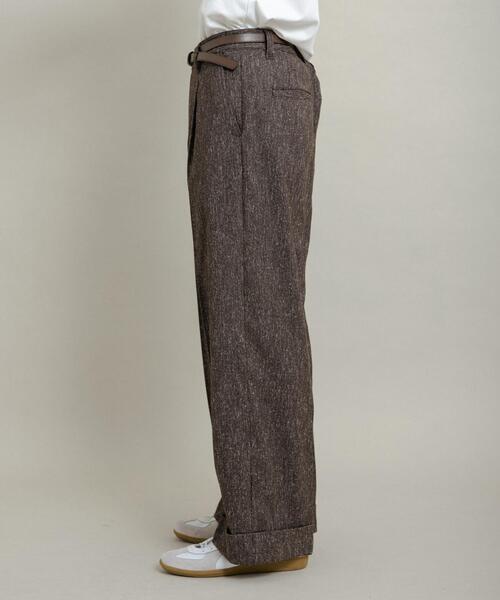 セール】ネップワイドダブルスラックス（スラックス）｜SENSE OF PLACE