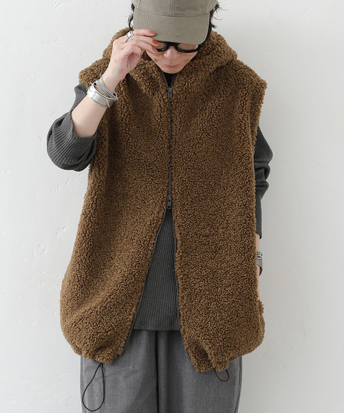 ボア フードベスト（その他アウター）｜JOURNAL STANDARD LUXE