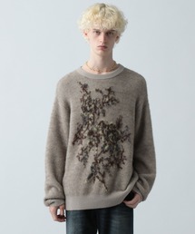 HARE（ハレ）の「フラワーモチーフメランジニット(HARE)（ニット/セーター）」