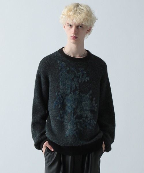 HAREニットセーター フラワーモチーフメランジニット(HARE)（ニット/セーター）｜HARE