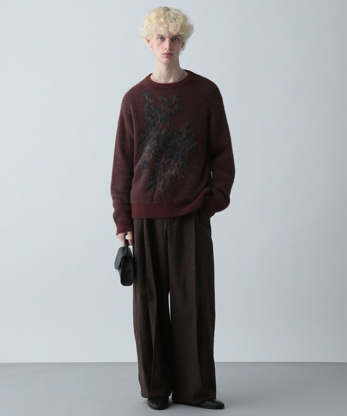 HAREニットセーター フラワーモチーフメランジニット(HARE)（ニット/セーター）｜HARE