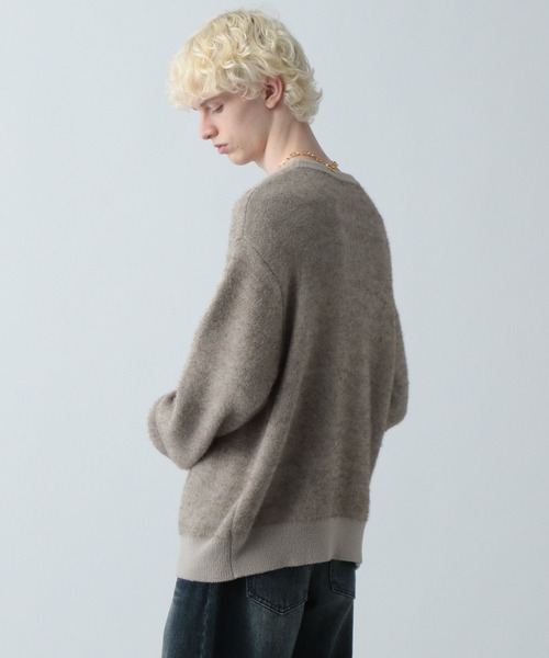 HARE（ハレ）の「フラワーモチーフメランジニット(HARE)（ニット/セーター・メンズ・ブラック/ベージュ/レッド・FREE）」の21枚目の写真