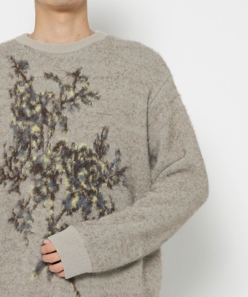 フラワーモチーフメランジニット(HARE)（ニット/セーター）｜HARE