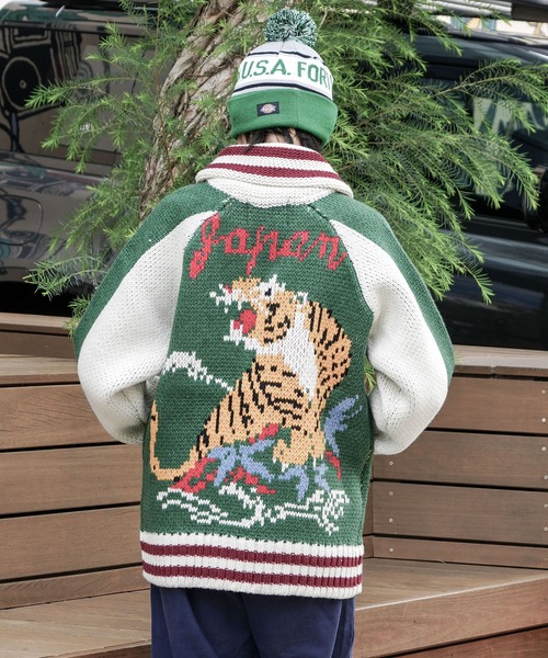 セール】【HOUSTON/ヒューストン】SOUVENIR COWICHAN SWEATER(TIGER