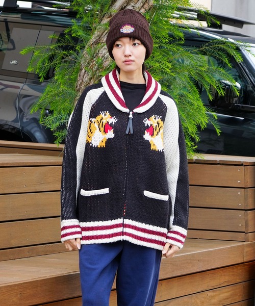 セール】【HOUSTON/ヒューストン】SOUVENIR COWICHAN SWEATER(TIGER