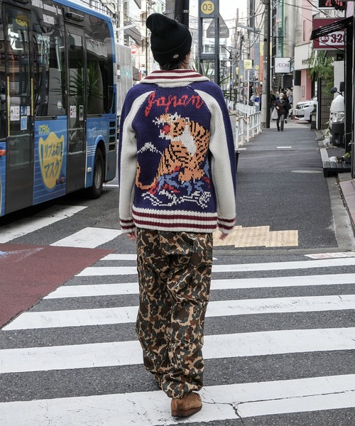 セール】【HOUSTON/ヒューストン】SOUVENIR COWICHAN SWEATER(TIGER