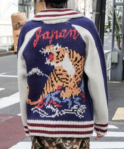 セール】【HOUSTON/ヒューストン】SOUVENIR COWICHAN SWEATER(TIGER