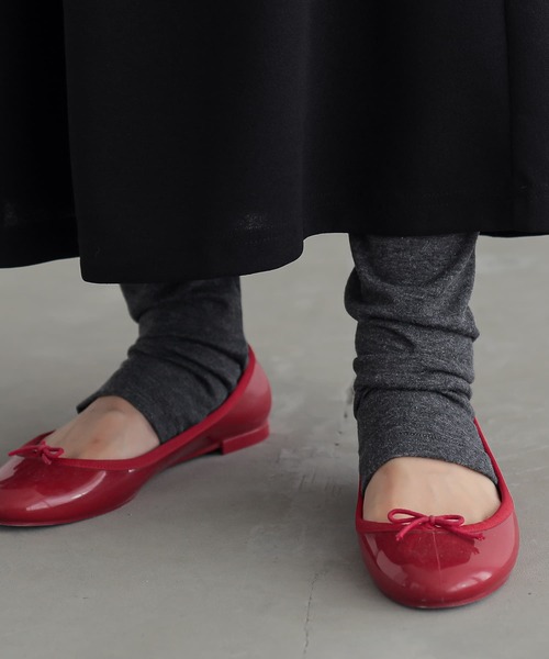 n'OrLABEL（ノアールレーベル）の「『シンプル12分丈レギンス』（レギンス/スパッツ・レディース・チャコール/ブラック・FREE）」の2枚目の写真