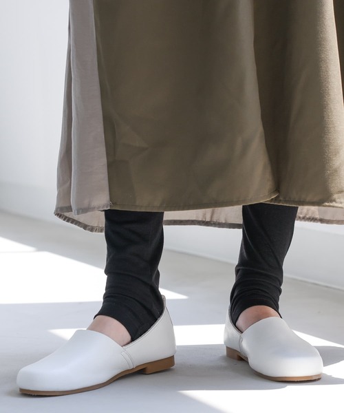 n'OrLABEL（ノアールレーベル）の「『シンプル12分丈レギンス』（レギンス/スパッツ・レディース・チャコール/ブラック・FREE）」の4枚目の写真