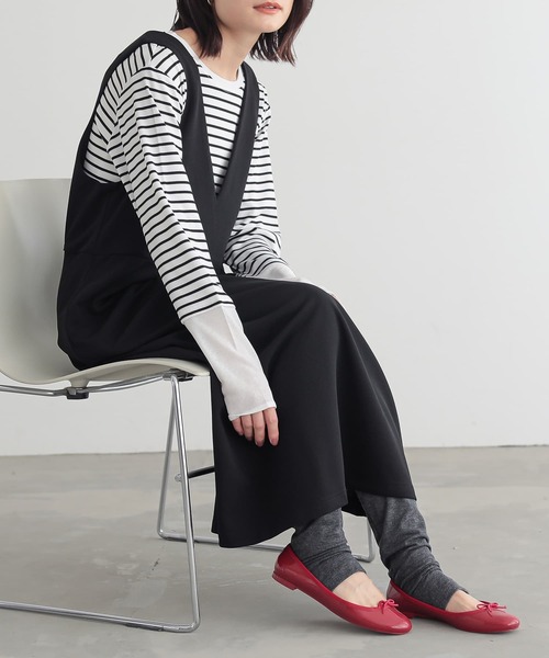 n'OrLABEL（ノアールレーベル）の「『シンプル12分丈レギンス』（レギンス/スパッツ・レディース・チャコール/ブラック・FREE）」の9枚目の写真