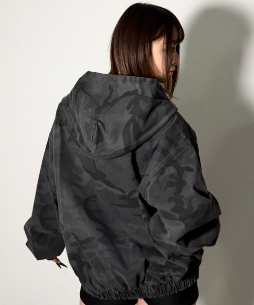 A'gem（エージェム）の「A'GEM/9 × .kom 『A'gem/エージェム』迷彩ジップパーカー（ベスト・メンズ・カモフラージュ/ブラック・FREE）」の17枚目の写真
