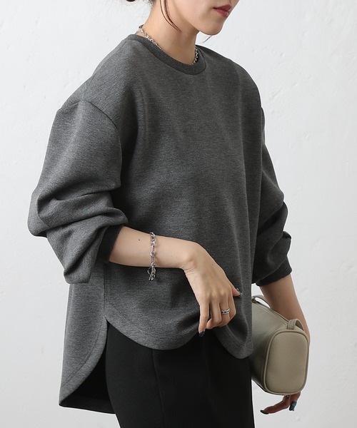 COLONY 2139(コロニートゥーワンスリーナイン)の「ダンボールバックZIPプルオーバー(Tシャツ/カットソー・レディース・チャコールグレー/グレー/ブラック・FREE)」の1枚目の写真