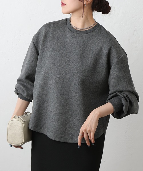 COLONY 2139(コロニートゥーワンスリーナイン)の「ダンボールバックZIPプルオーバー(Tシャツ/カットソー・レディース・チャコールグレー/グレー/ブラック・FREE)」の11枚目の写真