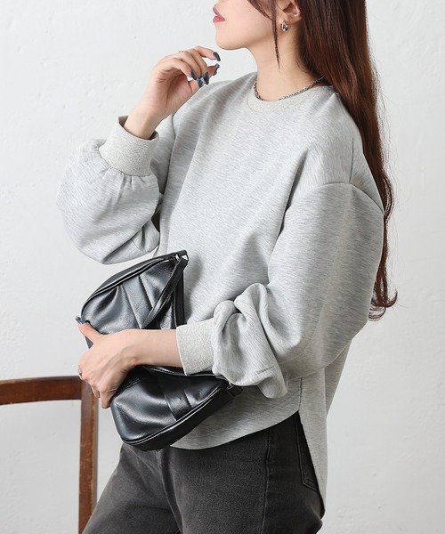 COLONY 2139(コロニートゥーワンスリーナイン)の「ダンボールバックZIPプルオーバー(Tシャツ/カットソー・レディース・チャコールグレー/グレー/ブラック・FREE)」の19枚目の写真