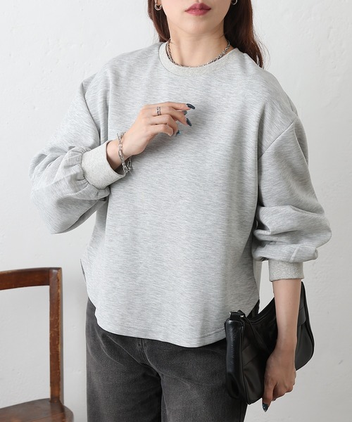 COLONY 2139(コロニートゥーワンスリーナイン)の「ダンボールバックZIPプルオーバー(Tシャツ/カットソー・レディース・チャコールグレー/グレー/ブラック・FREE)」の18枚目の写真