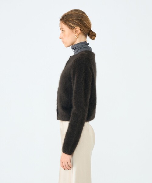 フラッフィーヤーン クルーネックカーディガン（カーディガン/ボレロ