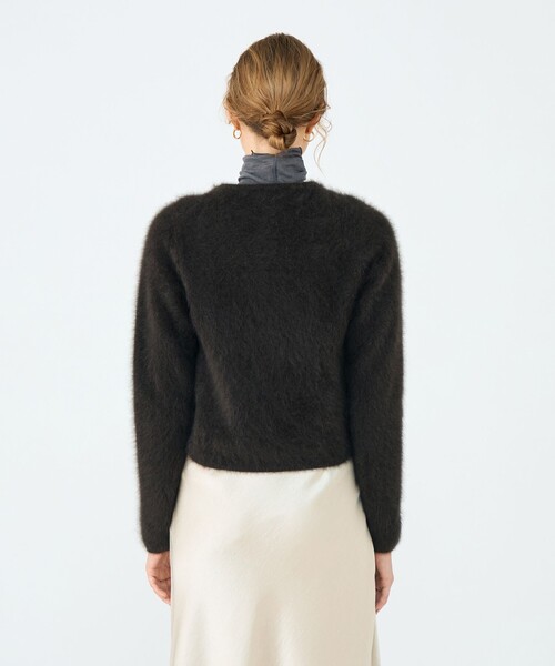 フラッフィーヤーン クルーネックカーディガン（カーディガン/ボレロ