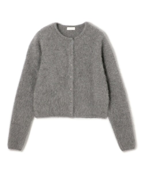フラッフィーヤーン クルーネックカーディガン（カーディガン/ボレロ