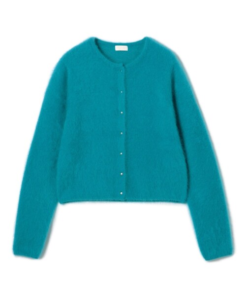 フラッフィーヤーン クルーネックカーディガン（カーディガン/ボレロ