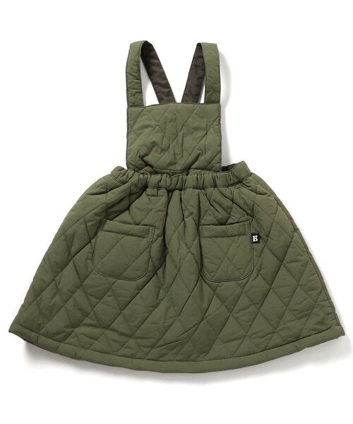 BREEZE（ブリーズ）の「キルトジャンスカ（ジャンパースカート・キッズ・ブラック/カーキ・80/90/100/110/120/130）」の10枚目の写真