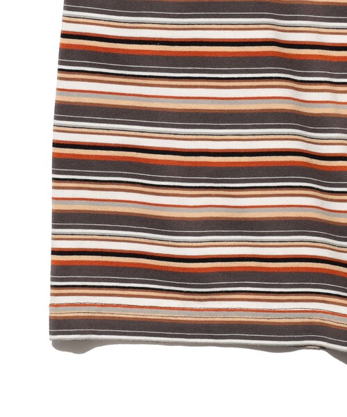 BEAMS PLUS(ビームスプラス)の「Pocket Tee Multi Stripe Tee(Tシャツ/カットソー・メンズ・レッド/グレー/グリーン・SMALL/XX-LARGE/X-LARGE/LARGE/MEDIUM)」の9枚目の写真