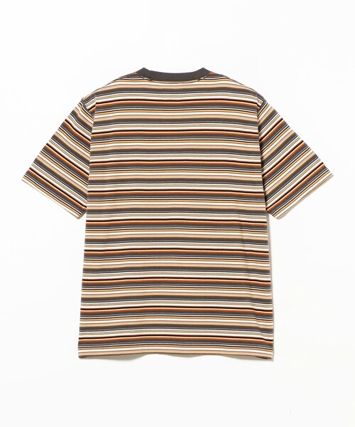 BEAMS PLUS(ビームスプラス)の「Pocket Tee Multi Stripe Tee(Tシャツ/カットソー・メンズ・レッド/グレー/グリーン・SMALL/XX-LARGE/X-LARGE/LARGE/MEDIUM)」の4枚目の写真