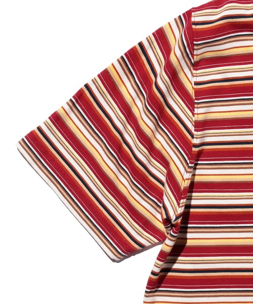 BEAMS PLUS(ビームスプラス)の「Pocket Tee Multi Stripe Tee(Tシャツ/カットソー・メンズ・レッド/グレー/グリーン・SMALL/XX-LARGE/X-LARGE/LARGE/MEDIUM)」の21枚目の写真