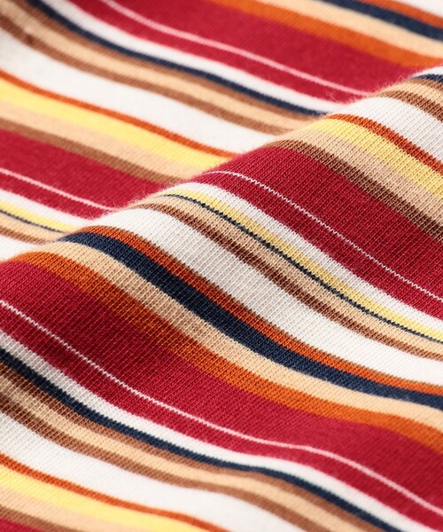 BEAMS PLUS(ビームスプラス)の「Pocket Tee Multi Stripe Tee(Tシャツ/カットソー・メンズ・レッド/グレー/グリーン・SMALL/XX-LARGE/X-LARGE/LARGE/MEDIUM)」の15枚目の写真
