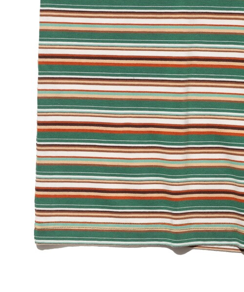 BEAMS PLUS(ビームスプラス)の「Pocket Tee Multi Stripe Tee(Tシャツ/カットソー・メンズ・レッド/グレー/グリーン・SMALL/XX-LARGE/X-LARGE/LARGE/MEDIUM)」の13枚目の写真