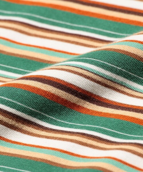 BEAMS PLUS(ビームスプラス)の「Pocket Tee Multi Stripe Tee(Tシャツ/カットソー・メンズ・レッド/グレー/グリーン・SMALL/XX-LARGE/X-LARGE/LARGE/MEDIUM)」の5枚目の写真
