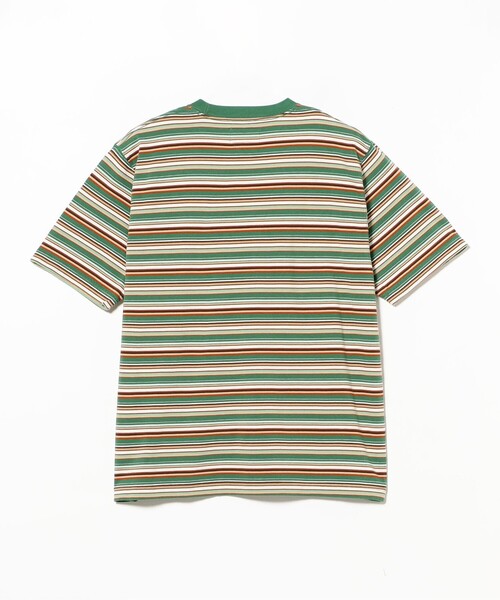 BEAMS PLUS(ビームスプラス)の「Pocket Tee Multi Stripe Tee(Tシャツ/カットソー・メンズ・レッド/グレー/グリーン・SMALL/XX-LARGE/X-LARGE/LARGE/MEDIUM)」の7枚目の写真