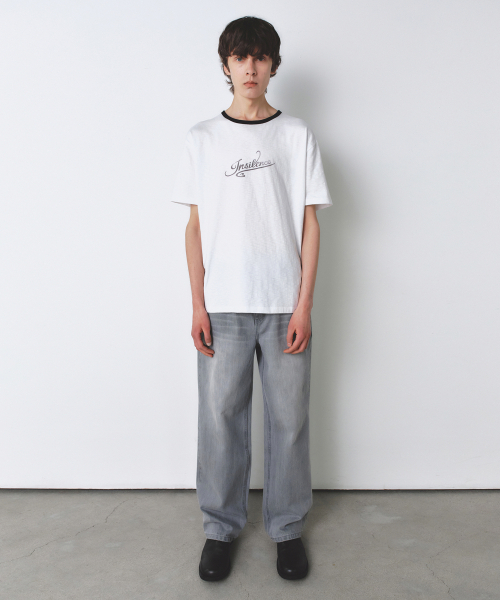 INSILENCE(インサイロンス)の「リンガーロゴTシャツホワイト(Tシャツ/カットソー・レディース・その他・MEDIUM/LARGE)」の2枚目の写真