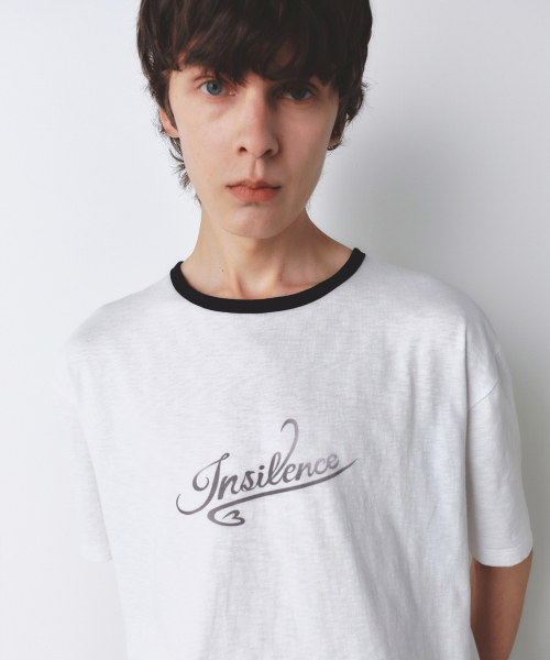 INSILENCE(インサイロンス)の「リンガーロゴTシャツホワイト(Tシャツ/カットソー・レディース・その他・MEDIUM/LARGE)」の5枚目の写真