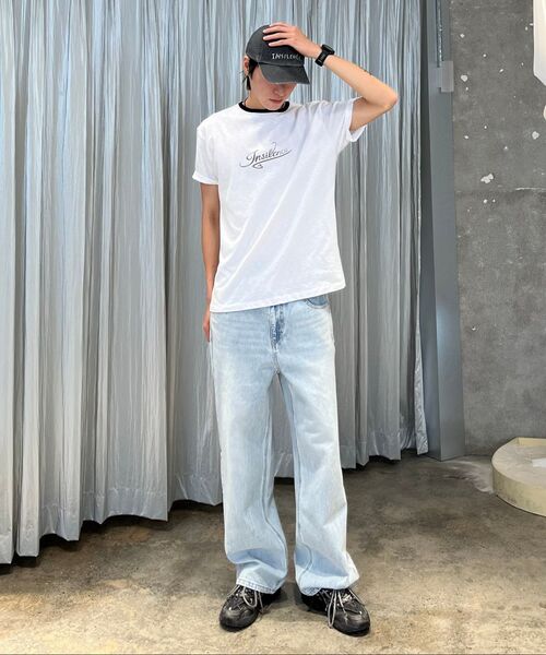 INSILENCE(インサイロンス)の「リンガーロゴTシャツホワイト(Tシャツ/カットソー・レディース・その他・MEDIUM/LARGE)」の6枚目の写真