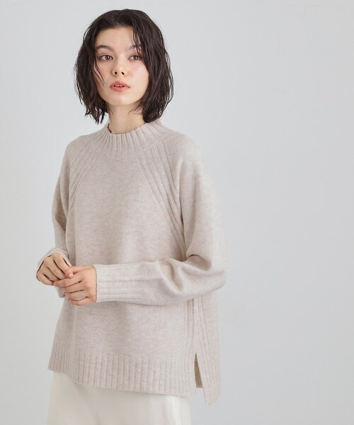 THE SHOP TK (ザ ショップ ティーケー )の「ふんわり柔らかきれい色 ウール混ハイネックニット(ニット/セーター・レディース・アイボリー/グリーン系/イエロー系その他/ピンク系・12/13)」の5枚目の写真