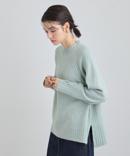 THE SHOP TK (ザ ショップ ティーケー )の「ふんわり柔らかきれい色 ウール混ハイネックニット(ニット/セーター・レディース・アイボリー/グリーン系/イエロー系その他/ピンク系・12/13)」の10枚目の写真