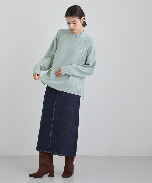 THE SHOP TK (ザ ショップ ティーケー )の「ふんわり柔らかきれい色 ウール混ハイネックニット(ニット/セーター・レディース・アイボリー/グリーン系/イエロー系その他/ピンク系・12/13)」の11枚目の写真