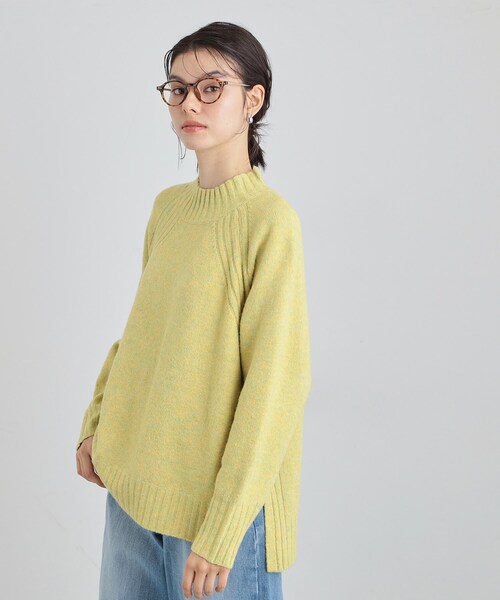 THE SHOP TK (ザ ショップ ティーケー )の「ふんわり柔らかきれい色 ウール混ハイネックニット(ニット/セーター・レディース・アイボリー/グリーン系/イエロー系その他/ピンク系・12/13)」の14枚目の写真