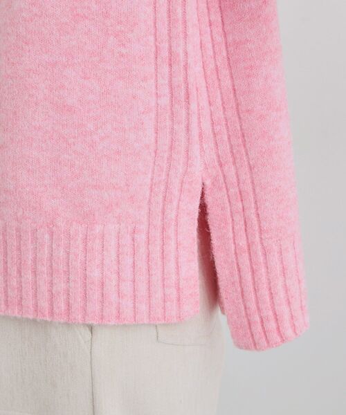 セール】ふんわり柔らかきれい色 ウール混ハイネックニット（ニット