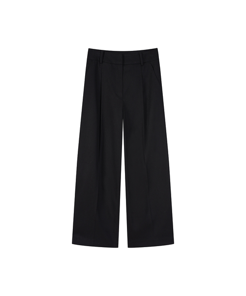LAP(ラップ)の「ワンタックストレートパンツ AR4WPA64(その他パンツ・レディース・ライトグレー/ブラック・SMALL/MEDIUM)」の1枚目の写真