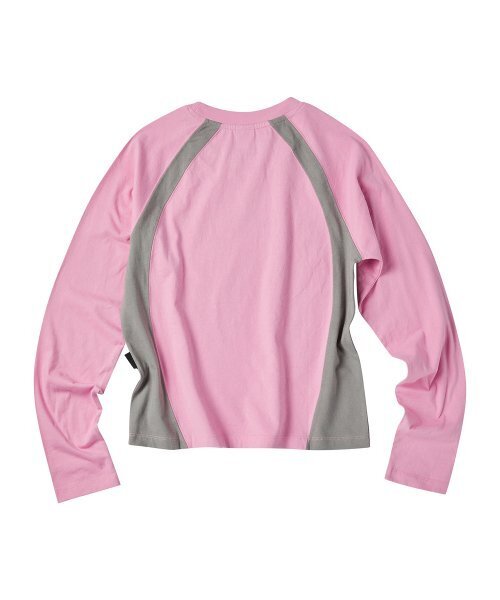 TRAVEL（トラベル）の「ワークショップコンビネーションラグランロングスリーブピンク（Tシャツ/カットソー・レディース・その他・SMALL/LARGE/MEDIUM）」の2枚目の写真