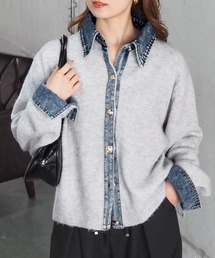 tiptop | デニムドッキングカーディガン(カーディガン/ボレロ)