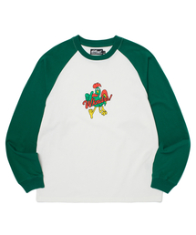 KELLOGGS RAGLAN LS TEE (GREEN)